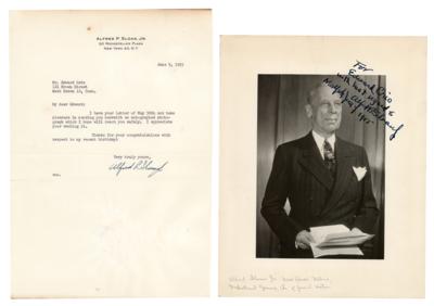 Lot #231 Alfred P. Sloan, Jr. Signed Photograph