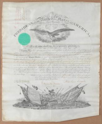 Lot #10 Abraham Lincoln Document Signed as President for an Assistant Adjutant General Killed in Action at Cedar Creek - Image 2