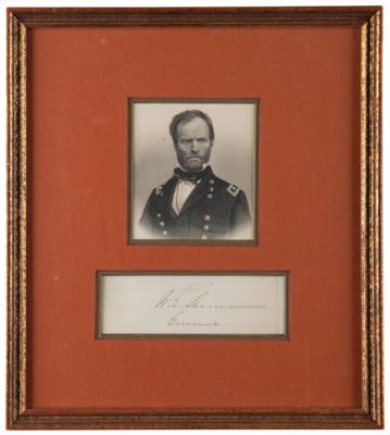 Lot #274 William T. Sherman Signature - Image 1