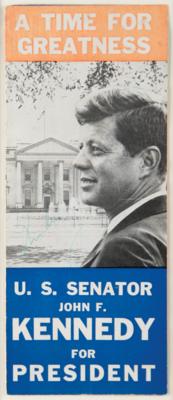Lot #26 John F. Kennedy Signed 1960 Presidential Campaign Brochure - Image 2