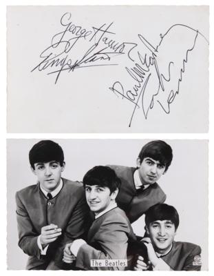 Lot #418 Beatles Signed Promotional Photograph -obtained at King George’s Hall in Blackburn, Lancashire, on June 9, 1963 - Image 1