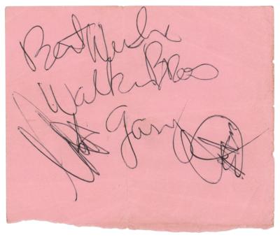 Lot #552 The Walker Brothers Signatures - Image 1