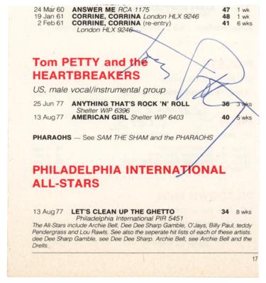 Lot #534 Tom Petty Signature - Image 1