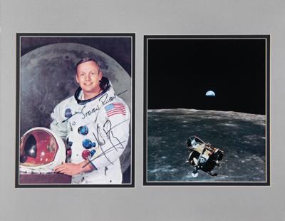 Lot #293 Neil Armstrong Signed Photograph
