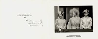 Lot #175 Elizabeth, Queen Mother Signed Christmas