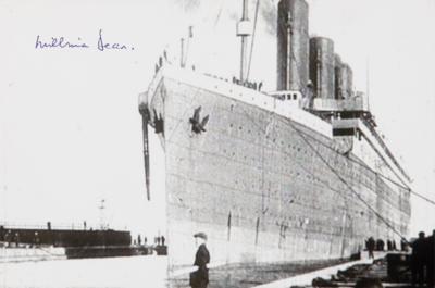 Lot #233 Titanic Survivors (3) Signed Photographs - Image 2