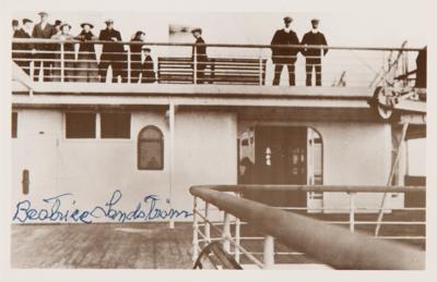 Lot #233 Titanic Survivors (3) Signed Photographs - Image 3