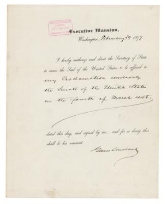 Lot #41 President Grover Cleveland Convenes the Senate for the Inauguration of William McKinley - Image 1