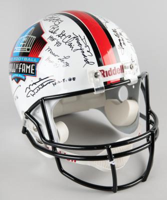 Lot #728 Football Hall of Famers (19) Multi-Signed Helmet - Image 1