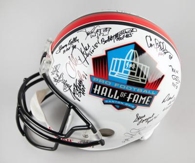 Lot #728 Football Hall of Famers (19) Multi-Signed Helmet - Image 2