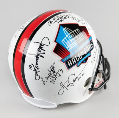 Lot #728 Football Hall of Famers (19) Multi-Signed Helmet - Image 6