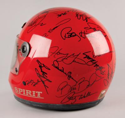 Lot #737 NASCAR Drivers (30) Multi-Signed Helmet - Image 4