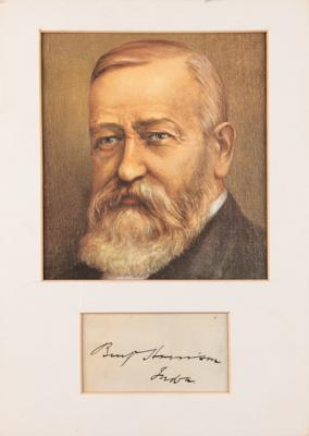 Lot #60 Benjamin Harrison Signature - Image 1