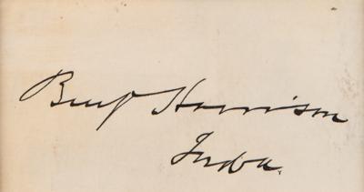 Lot #60 Benjamin Harrison Signature - Image 2