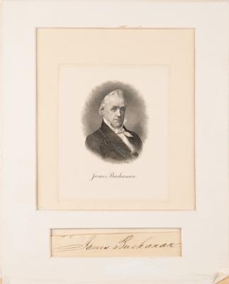 Lot #35 James Buchanan Signature