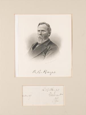 Lot #62 Rutherford B. Hayes Signature as President - Image 1