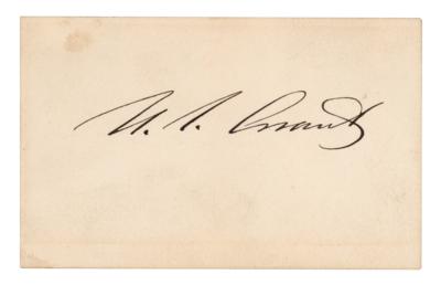 Lot #58 U. S. Grant Signature