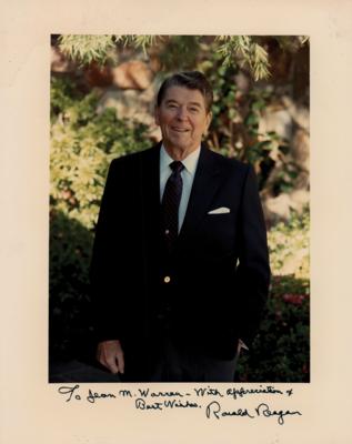 Lot #82 Ronald Reagan Signed Photograph - Image 1