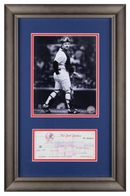 Lot #712 Thurman Munson Signed 1979 New York