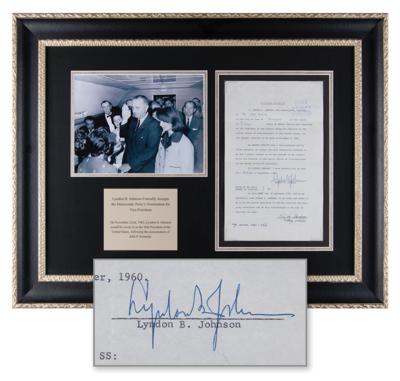 Lot #28 Lyndon B. Johnson Document Signed
