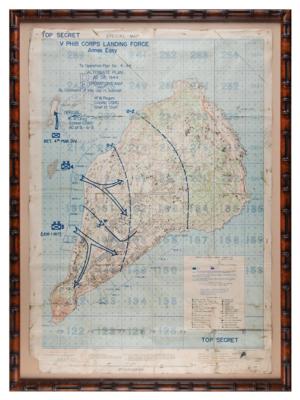 Lot #253 Iwo Jima: Top Secret 'Special Map' for US Marine Invasion (1944) - Image 2