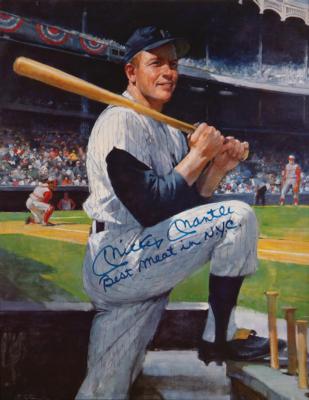 Lot #733 Mickey Mantle Signed Menu ("Best Meat in NYC") - Image 2