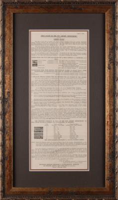 Lot #285 Hindenburg: Stamp Collector's Broadside for First Flight to United States - Image 2