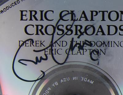 Lot #483 Eric Clapton Signed RIAA Gold Sales Award for 'Crossroads' - Image 2