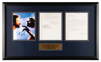 Lot #690 Steven Spielberg Document Signed for Child Actors in E.T. the Extra-Terrestrial - Image 1