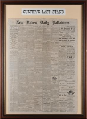 Lot #265 George A. Custer: 'Last Stand' Newspaper Report (1876) - Image 1