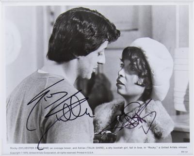 Lot #684 Rocky: Sylvester Stallone and Talia Shire Signed Photograph - Image 1