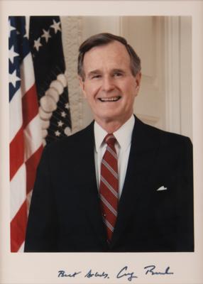Lot #38 George Bush Signed Souvenir Inaugural Address (Rare Full Signature) - Image 2