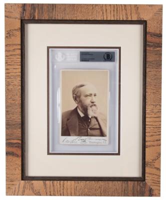 Lot #20 Benjamin Harrison Signed Photograph - Image 2
