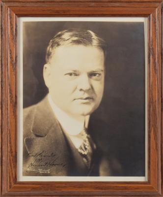 Lot #64 Herbert Hoover Signed Photograph - Image 2