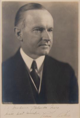 Lot #47 Calvin Coolidge Signed Photograph - Image 1