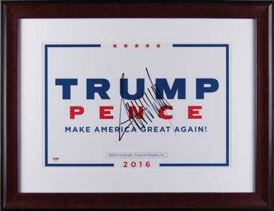 Lot #95 Donald Trump Signed Campaign Sign - Image 3