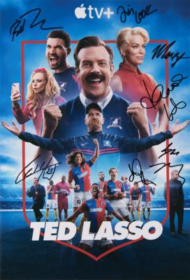 Lot #608 Tim Cook: Ted Lasso Multi-Signed Oversized Photograph - Image 1