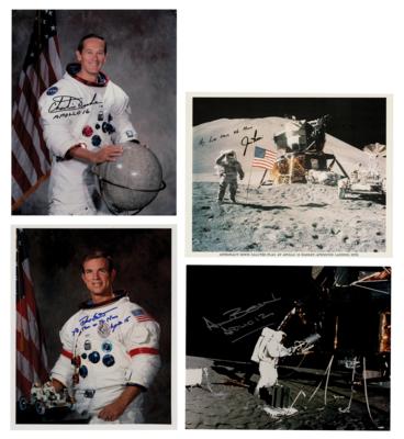 Lot #301 Moonwalkers (4) Signed Photographs -Bean, Duke, Irwin, and Scott - Image 1