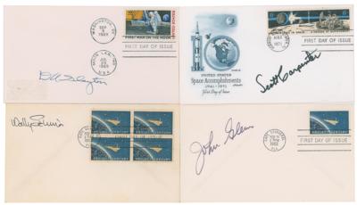 Lot #300 Mercury Astronauts (4) Signed FDCs -