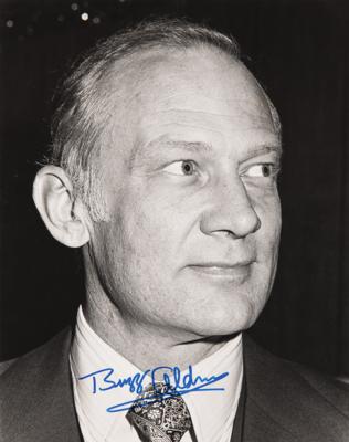 Lot #291 Buzz Aldrin Oversized Signed Photograph - From Aldrin's Personal Collection - Image 1