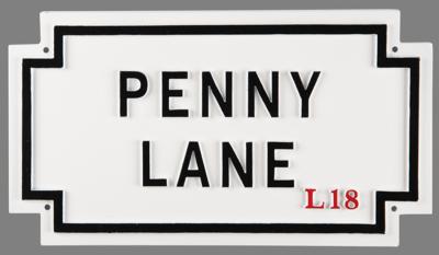 Lot #423 Beatles: Original 'Penny Lane' Street