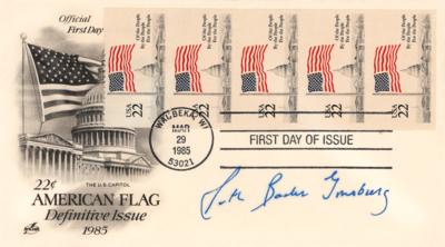 Lot #178 Ruth Bader Ginsburg Signed First Day Cover - Image 1