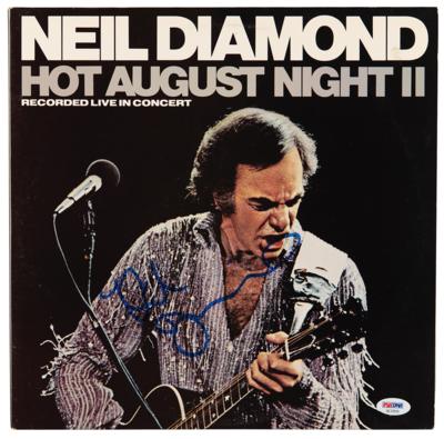 Lot #494 Neil Diamond Signed Album - Hot August