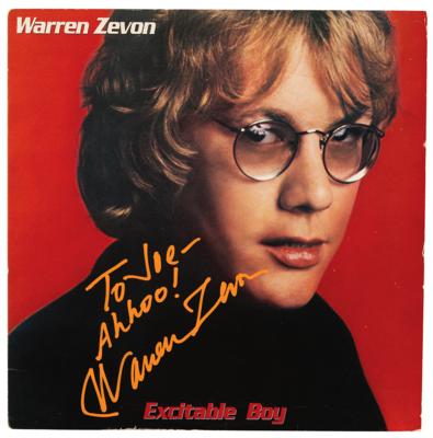 Lot #555 Warren Zevon Signed Album - Excitable Boy - Image 1