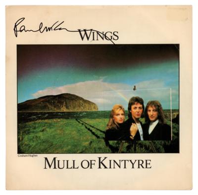 Lot #422 Beatles: Paul McCartney Signed 45 RPM Single Record - 'Mull of Kintyre' - Image 1