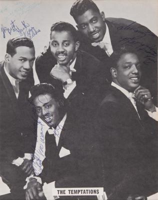 Lot #550 The Temptations Signed Photograph