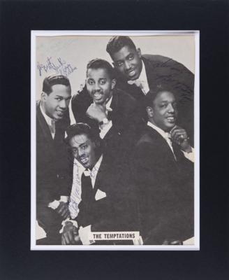 Lot #550 The Temptations Signed Photograph - Image 2