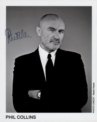 Lot #487 Phil Collins Signed Photograph