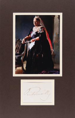 Lot #229 Queen Victoria Signature