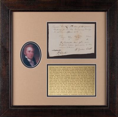 Lot #154 William Clark Document Signed - Ten Years After the Famous 'Lewis & Clark Expedition' - Image 1